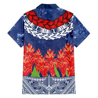 Samoan Tapa Hawaiian Shirt Ula Fala and Teuila Flower LT03 - Polynesian Pride