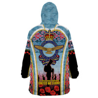 Royal New Zealand Air Force ANZAC Day Wearable Blanket Hoodie Te Tauaarangi o Aotearoa LT03 - Polynesian Pride