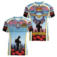 Royal New Zealand Air Force ANZAC Day Women V Neck T Shirt Te Tauaarangi o Aotearoa LT03 - Polynesian Pride