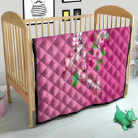 Hawaii Aloha Turtle Hibiscus and Leaves Quilt with Polynesian and Kakau Tattoos Rose Color - Polynesian Pride