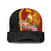 Papua New Guinea Independence Day Baseball Net Cap Birds-of-Paradise Melanesian Tattoos Tropical Plants