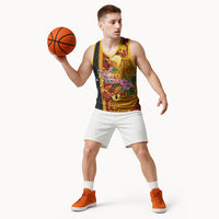 Papua New Guinea Independence Day Basketball Jersey Birds-of-Paradise Melanesian Tattoos Tropical Plants