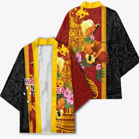 Papua New Guinea Independence Day Kimono Birds-of-Paradise Melanesian Tattoos Tropical Plants
