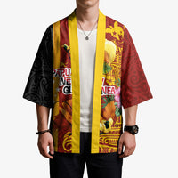 Papua New Guinea Independence Day Kimono Birds-of-Paradise Melanesian Tattoos Tropical Plants