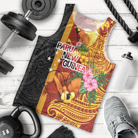 Papua New Guinea Independence Day Men Tank Top Birds-of-Paradise Melanesian Tattoos Tropical Plants