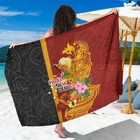 Papua New Guinea Independence Day Sarong Birds-of-Paradise Melanesian Tattoos Tropical Plants