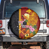 Papua New Guinea Independence Day Spare Tire Cover Birds-of-Paradise Melanesian Tattoos Tropical Plants