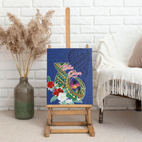 Guam Chamorro Canvas Wall Art Tribal Latte Stone and Seal Artwork Polynesian Patterns