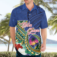 Guam Chamorro Hawaiian Shirt Tribal Latte Stone and Seal Artwork Polynesian Patterns
