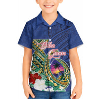 Guam Chamorro Hawaiian Shirt Tribal Latte Stone and Seal Artwork Polynesian Patterns LT03 - Polynesian Pride