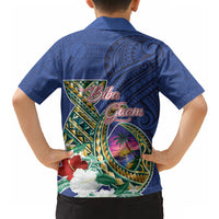 Guam Chamorro Hawaiian Shirt Tribal Latte Stone and Seal Artwork Polynesian Patterns LT03 - Polynesian Pride