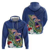 Guam Chamorro Hoodie Tribal Latte Stone and Seal Artwork Polynesian Patterns