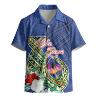 Guam Chamorro Kid Hawaiian Shirt Tribal Latte Stone and Seal Artwork Polynesian Patterns LT03 - Polynesian Pride