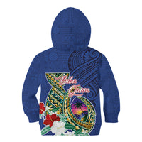 Guam Chamorro Kid Hoodie Tribal Latte Stone and Seal Artwork Polynesian Patterns
