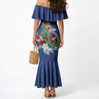 Guam Chamorro Mermaid Dress Tribal Latte Stone and Seal Artwork Polynesian Patterns LT03 - Polynesian Pride