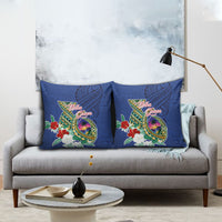 Guam Chamorro Pillow Cover Tribal Latte Stone and Seal Artwork Polynesian Patterns