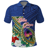 Guam Chamorro Polo Shirt Tribal Latte Stone and Seal Artwork Polynesian Patterns