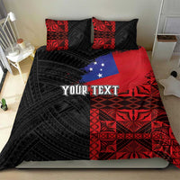 Personalised Samoa 685 Bedding Set Siapo Pattern and Samoa Flag Design