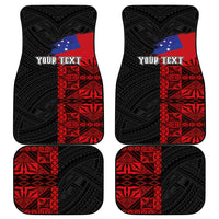 Personalised Samoa 685 Car Mats Siapo Pattern and Samoa Flag Design LT03 - Polynesian Pride