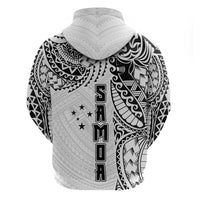 Samoa 685 Art Traditional Tattoo Pattern Hoodie White Color LT03 - Polynesian Pride