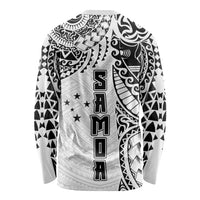 Samoa 685 Art Traditional Tattoo Pattern Long Sleeve Shirt White Color LT03 - Polynesian Pride