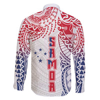 Samoa 685 Art Traditional Tattoo Pattern Family Matching Tank Maxi Dress and Hawaiian Shirt Gradient Color