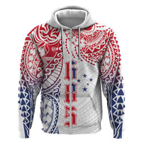 Samoa 685 Art Traditional Tattoo Pattern Zip Hoodie Gradient Color LT03 Zip Hoodie White - Polynesian Pride