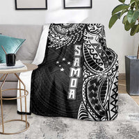 Samoa 685 Art Traditional Tattoo Pattern Blanket Black Color LT03 - Polynesian Pride