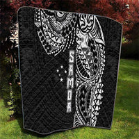 Samoa 685 Art Traditional Tattoo Pattern Quilt Black Color LT03 - Polynesian Pride