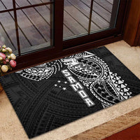 Samoa 685 Art Traditional Tattoo Pattern Rubber Doormat Black Color LT03 - Polynesian Pride