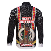 Vanuatu Christmas Family Matching Summer Maxi Dress and Hawaiian Shirt Polynesian Tribal Snow Style LT03 - Polynesian Pride