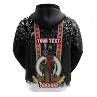 Personalised Vanuatu Christmas Hoodie Polynesian Tribal Snow Style LT03 - Polynesian Pride