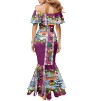 New Zealand Merry Christmas Mermaid Dress Maori Animals, Koru Tattoo - Pink Xmas Style