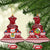 Tuvalu Christmas Ceramic Ornament Snowman and Tuvalu Coat of Arms Maori Tribal Xmas Style LT03 Christmas Tree Red - Polynesian Pride