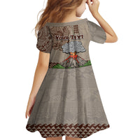 Aloha Volcano Custom Family Matching Tank Maxi Dress and Hawaiian Shirt Mix Hawaiian Kakau Tribal LT03 - Polynesian Pride