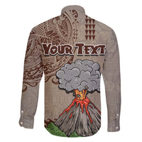 Aloha Volcano Custom Family Matching Tank Maxi Dress and Hawaiian Shirt Mix Hawaiian Kakau Tribal LT03 - Polynesian Pride