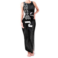 New Zealand Rugby Custom Family Matching Tank Maxi Dress and Hawaiian Shirt The Champions Aotearoa