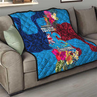 Tuvalu Independence Day Quilt 1st October 46th Anniversary Polynesian Jungle Flower LT03 - Polynesian Pride