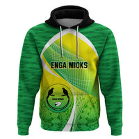 Enga Mioks Rugby Hoodie Papua New Guinea Polynesian Tattoo LT03 Pullover Hoodie Green - Polynesian Pride