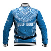 Gulf Isou Rugby Baseball Jacket Papua New Guinea Polynesian Tattoo LT03 - Polynesian Pride