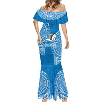 Gulf Isou Rugby Mermaid Dress Papua New Guinea Polynesian Tattoo LT03 - Polynesian Pride