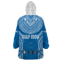 Gulf Isou Rugby Wearable Blanket Hoodie Papua New Guinea Polynesian Tattoo LT03 - Polynesian Pride