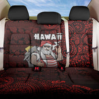 Hawaii Aloha Santa Claus Funny Polynesian Tattoo Back Car Seat Cover Red Color