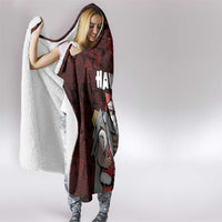 Hawaii Aloha Santa Claus Funny Polynesian Tattoo Hooded Blanket Red Color LT03 - Polynesian Pride
