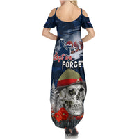 New Zealand ANZAC Day Family Matching Summer Maxi Dress and Hawaiian Shirt Freedom Ain't Free LT05 - Polynesian Pride