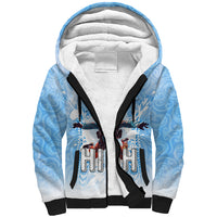 New Zealand Sky Diving Sherpa Hoodie Lets Get High