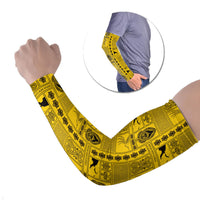 Papua New Guinea Heritage Motif Arm Sleeves Yellow Version