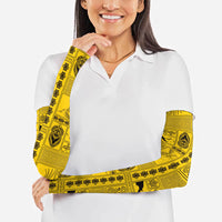 Papua New Guinea Heritage Motif Arm Sleeves Yellow Version