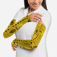 Papua New Guinea Heritage Motif Arm Sleeves Yellow Version