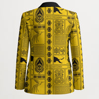 Papua New Guinea Heritage Motif Blazer Yellow Version